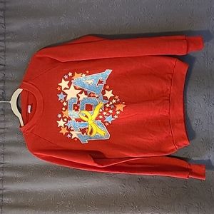 Jerzees NWOT Vintage USA Glitter Heart shape design Crewneck Sweatshirt